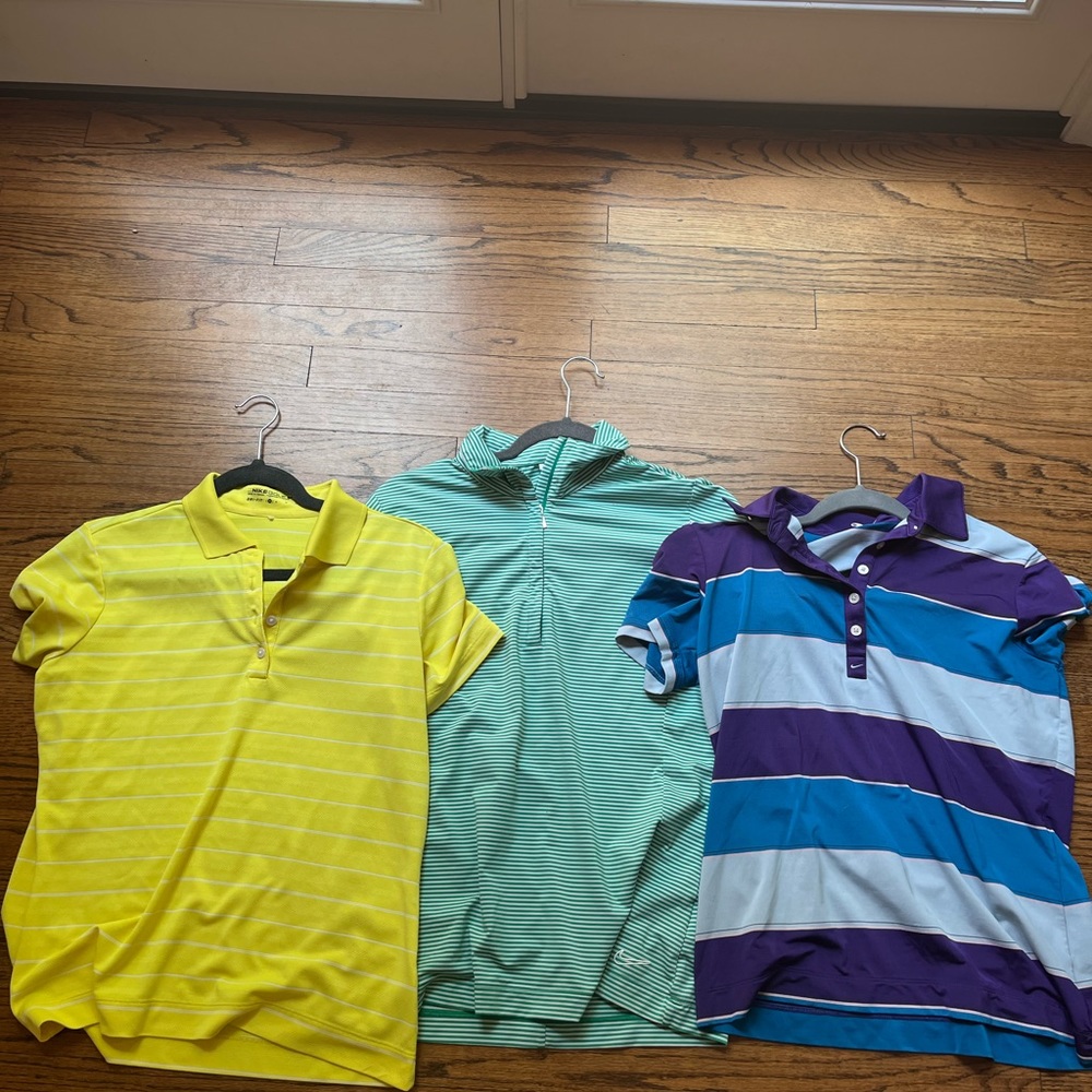 Ladies Nike Dri-fit golf polos